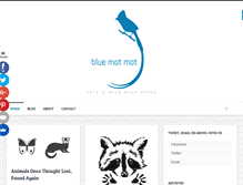 Tablet Screenshot of bluemotmot.com